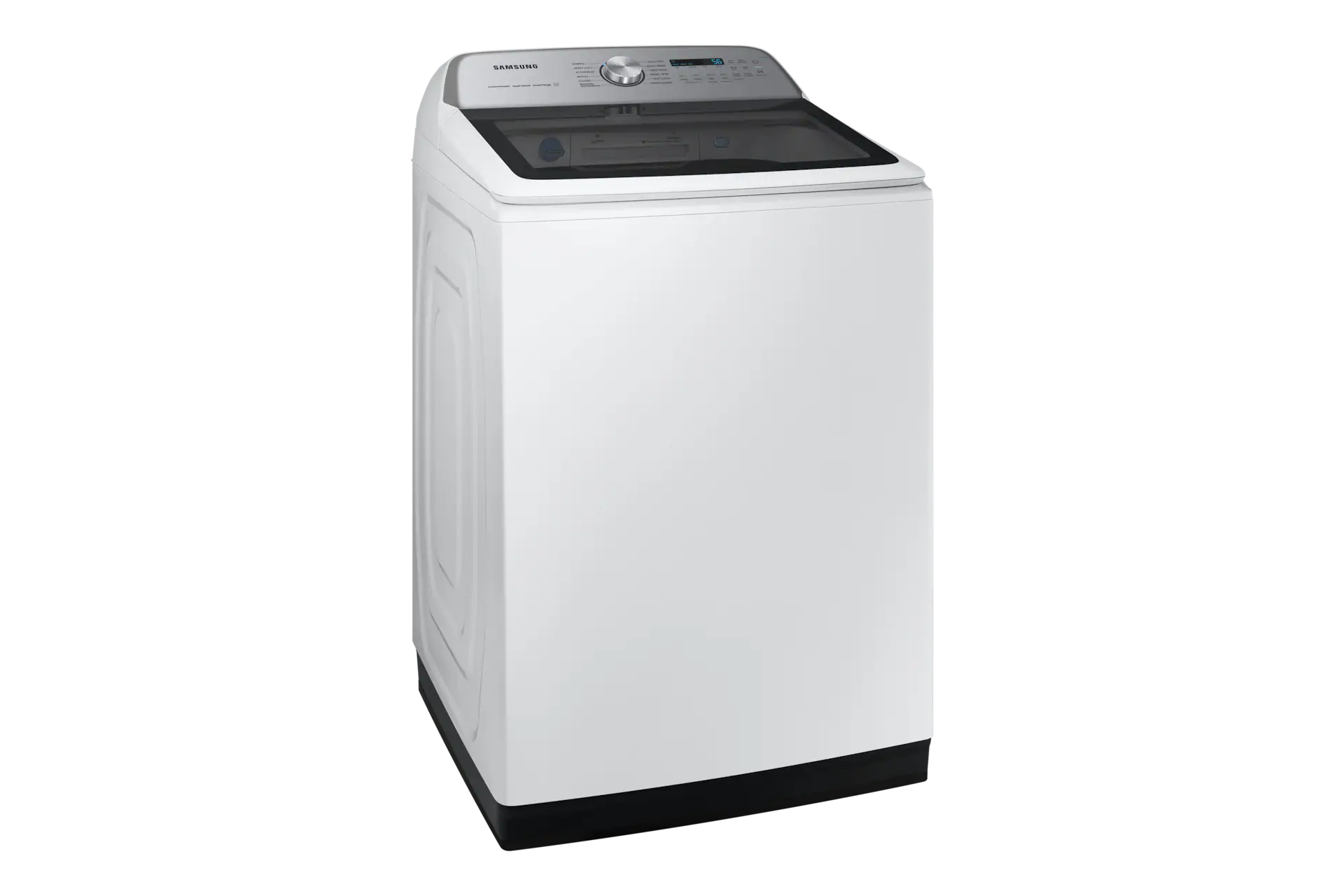 5.4 cu. ft. Extra-Large Capacity Smart Top Load Washer with ActiveWave™ Agitator and Super Speed Wash in White Black