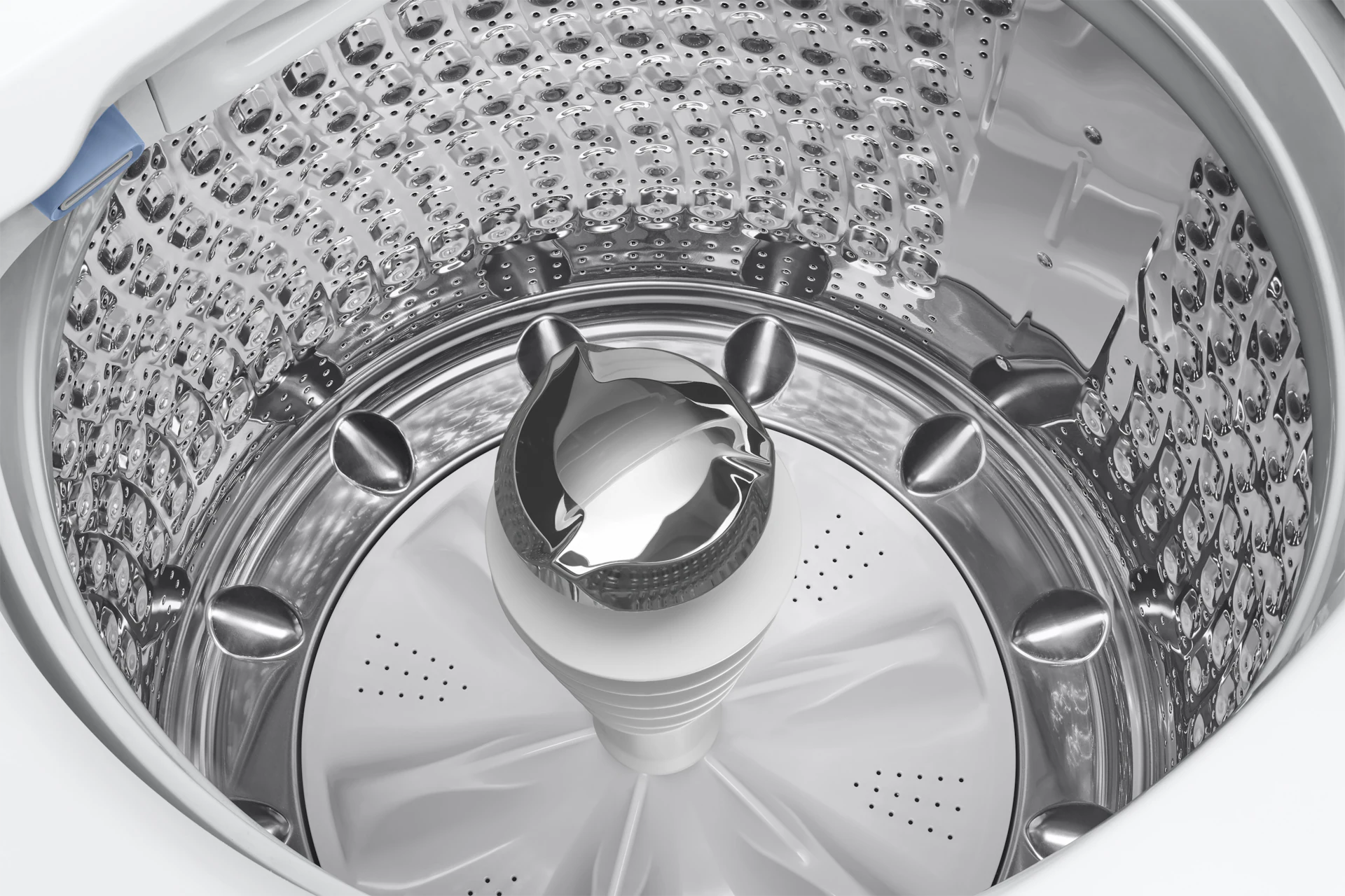 5.4 cu. ft. Extra-Large Capacity Smart Top Load Washer with ActiveWave™ Agitator and Super Speed Wash in White Black