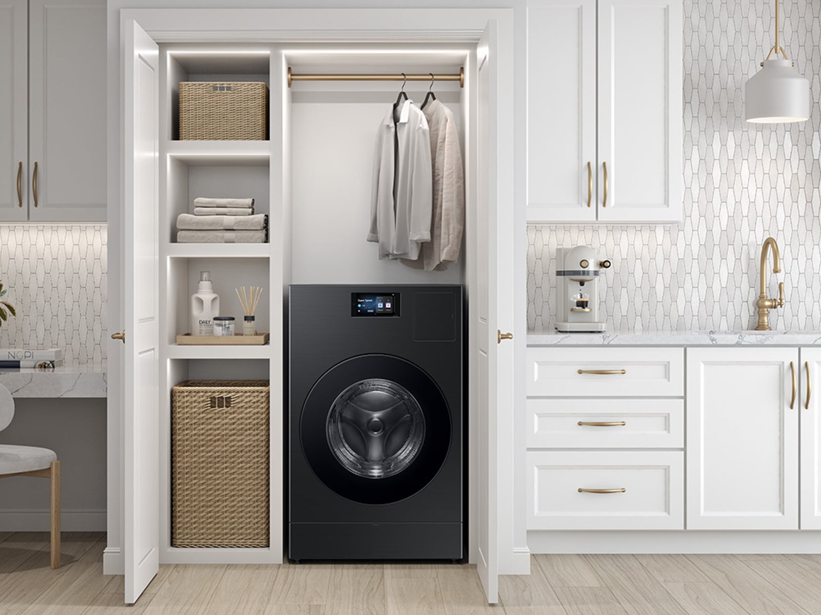 Bespoke AI Laundry Combo All in One Combo Accessory2 Black 