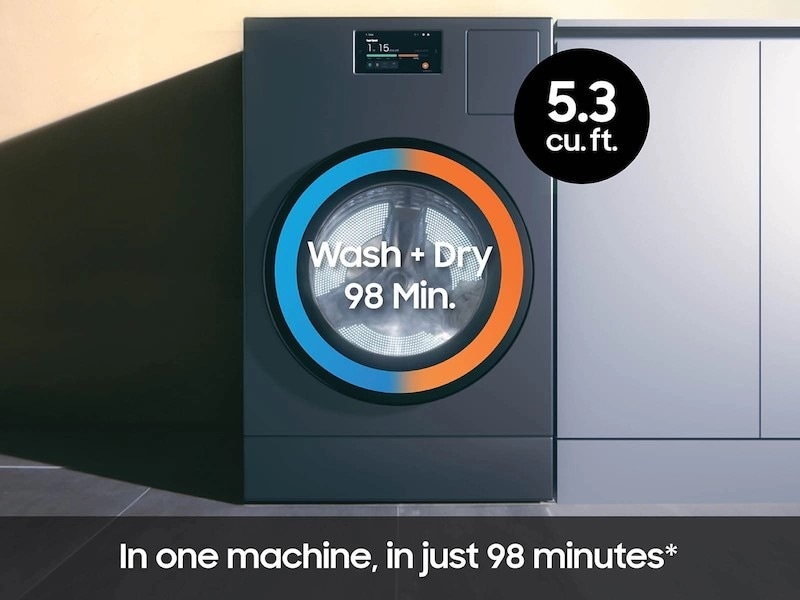 Bespoke AI Laundry Combo All in One Combo L-Side Dark Gray 