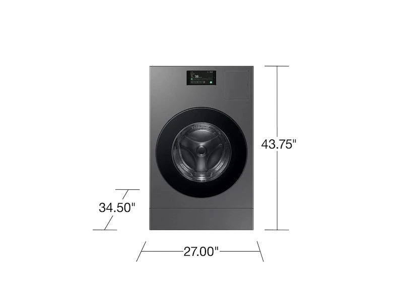 Bespoke AI Laundry Combo All in One Combo Front Dark Gray 