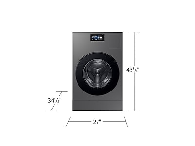 5.3 cu. ft. Bespoke AI Laundry Vented Combo™ All-in-One Ultra Capacity Washer and Electric Dryer with AI Home in Dark Steel