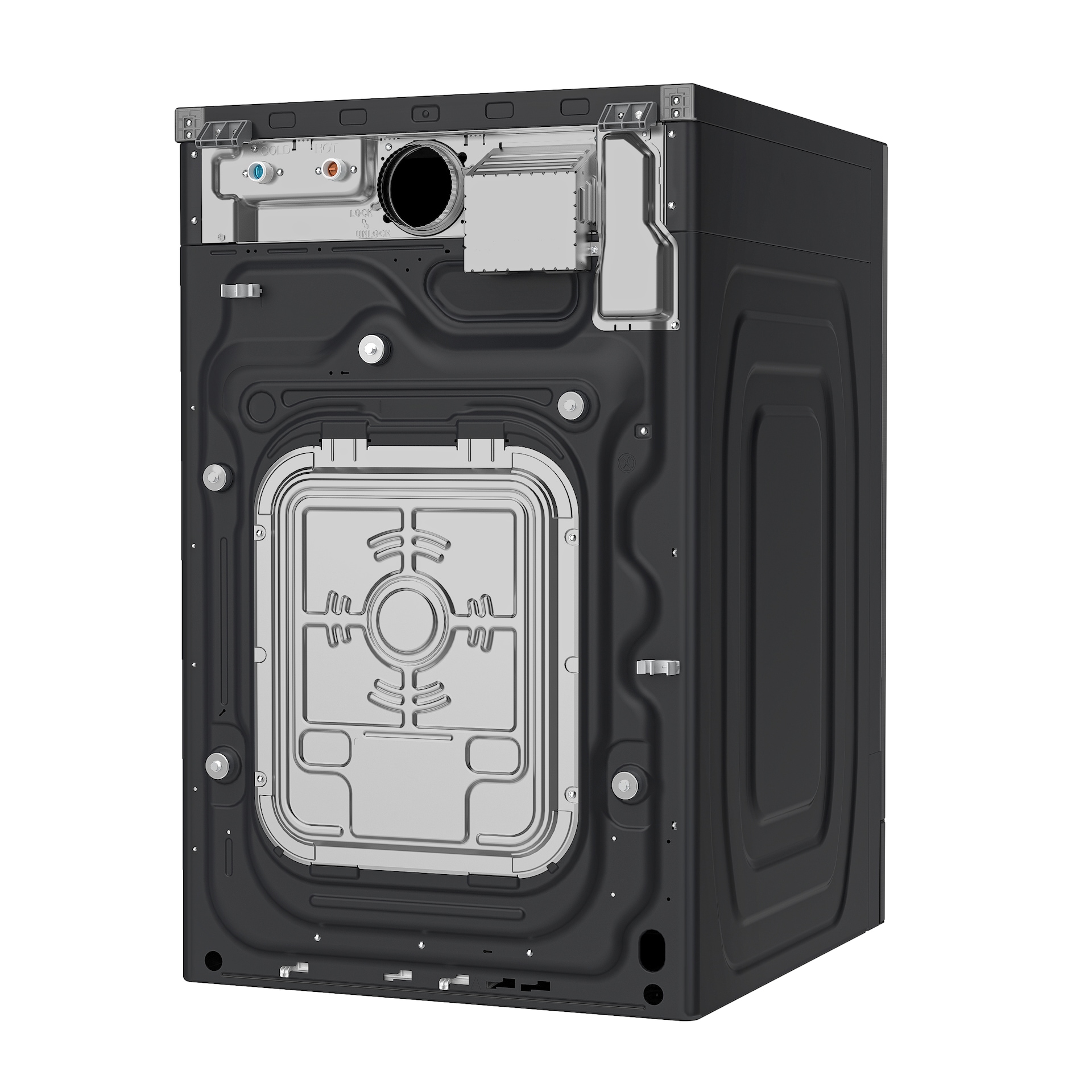 5.3 cu. ft. Bespoke AI Laundry Vented Combo™ All-in-One Ultra Capacity Washer and Electric Dryer with AI Home in Dark Steel