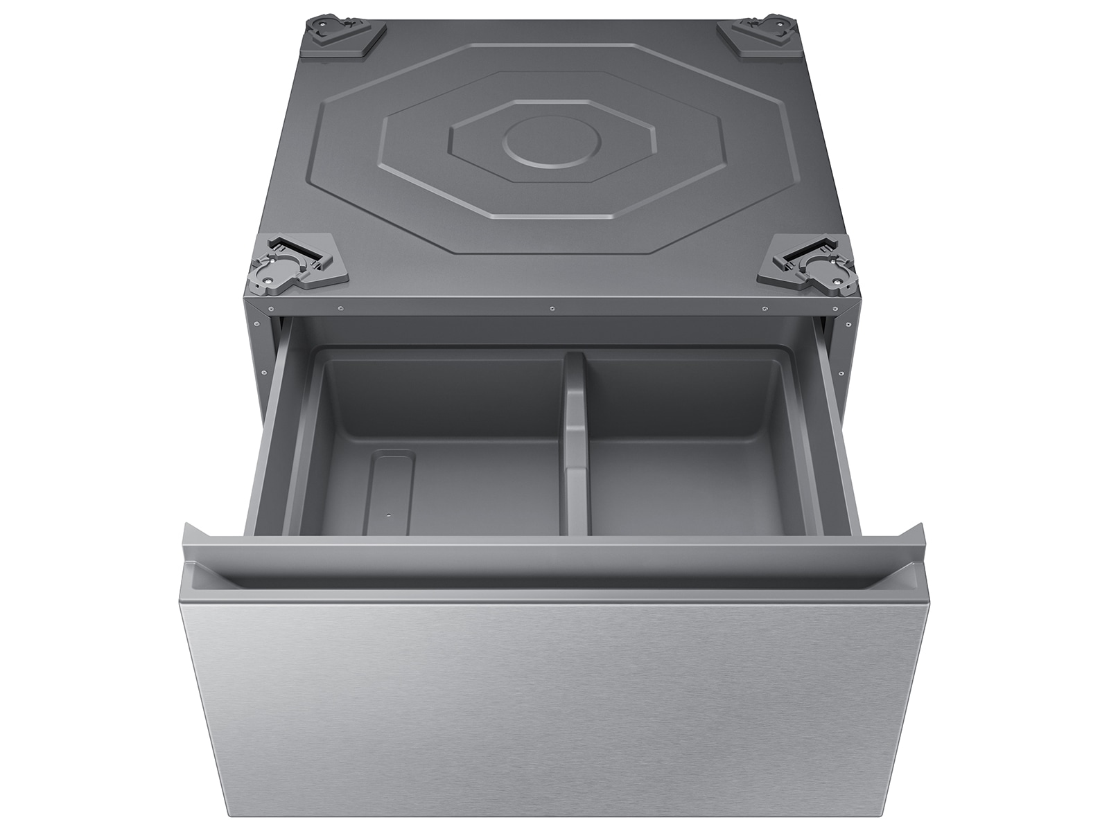 [Bésp~óké 27" L~áúñd~rý Pé~dést~ál wí~th St~órág~é Drá~wér í~ñ Síl~vér S~téél~ Sílv~ér]