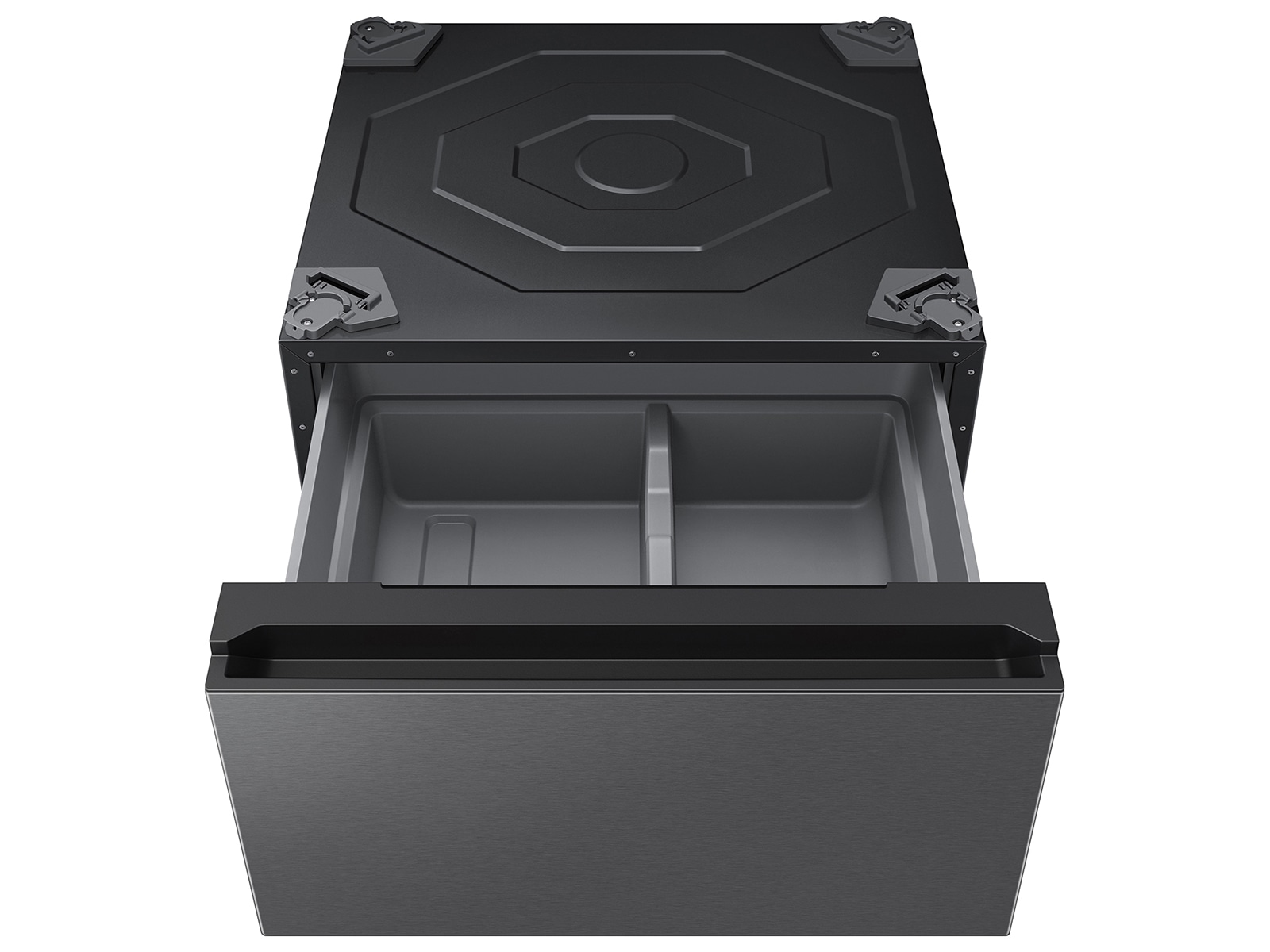 Bespoke 27" Wide Laundry Pedestal with Storage Drawer Dark Gray