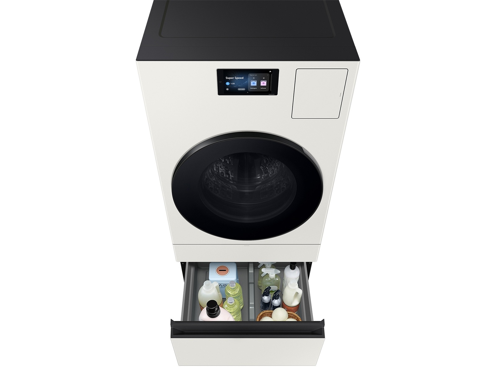 Bespoke AI Laundry Combo™ Pedestal with Storage Drawer in Ivory Ivory