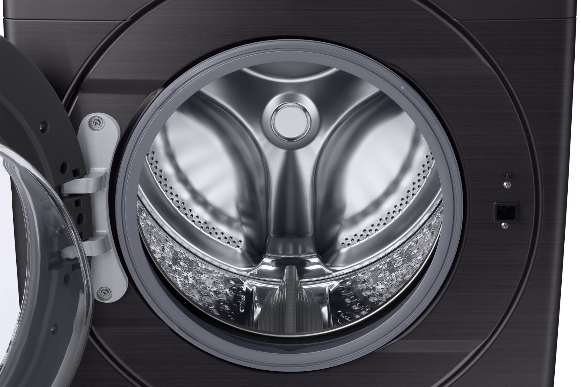 WF6000T (WF45T6000AW) Front loading Washer With Self Clean+, VRT Plus™, Smart Care Detail-Drum Black 