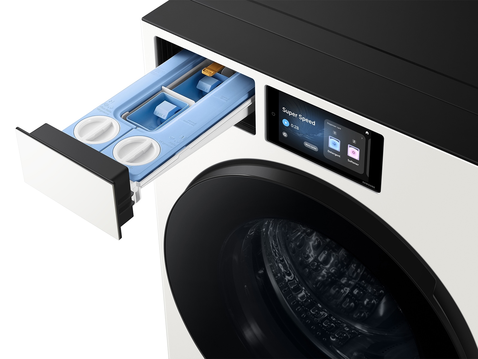 5.3 cu. ft. Bespoke AI Ultra Capacity Front Load Washer with AI Home and AI OptiWash+ in Dark Steel Satin Greige