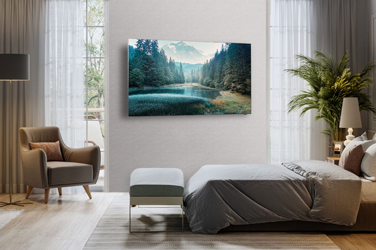 Full Motion Slim Wall Mount Black