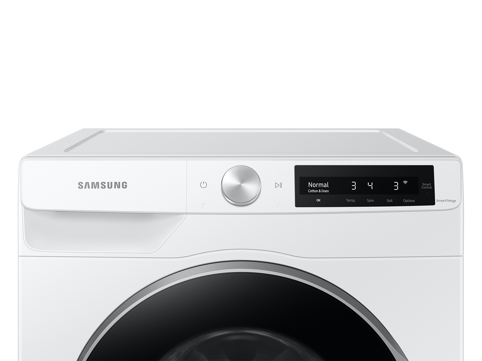 2.5 cu. ft. Compact Front Load Washer with AI Smart Dial and Super Speed Wash in White White