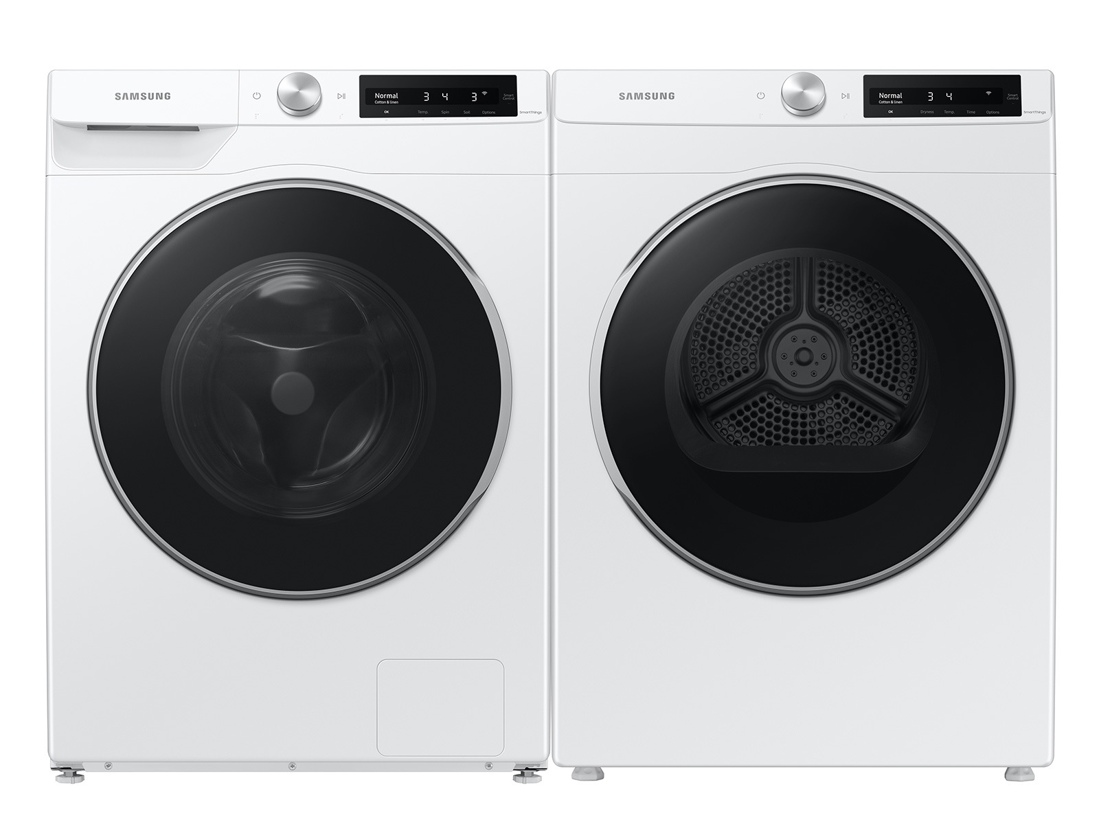 2.5 cu. ft. Compact Front Load Washer with AI Smart Dial and Super Speed Wash in White White