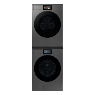 Bespoke AI Laundry Dryer Hybrid Heat Pump 20kg R-Perspective-Open Gray 