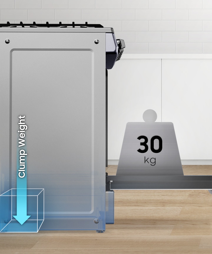 Contrapeso anti-vuelco que soporta 30 kg