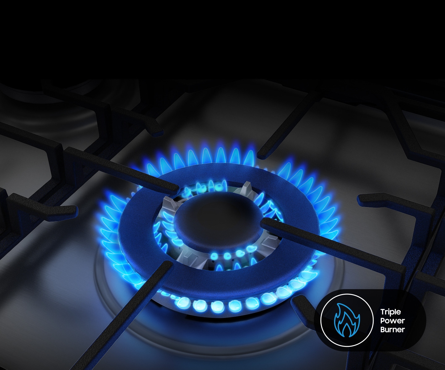Triple Power Burner: calor intenso y parejo