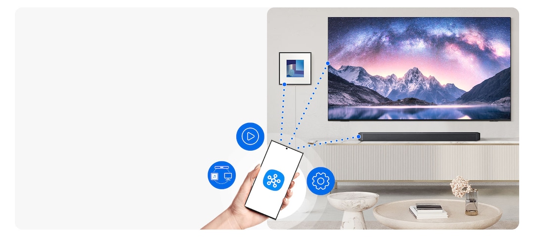 Control de la barra y del hogar desde la app SmartThings