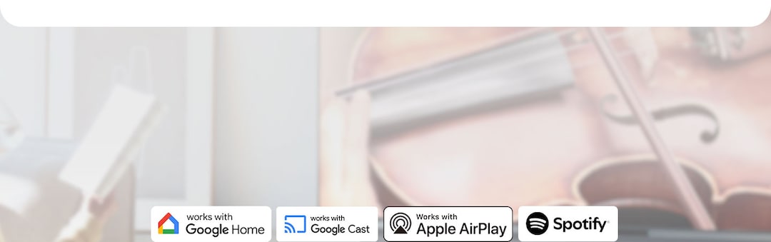 Compatible con Google Home, Google Cast, AirPlay y Spotify