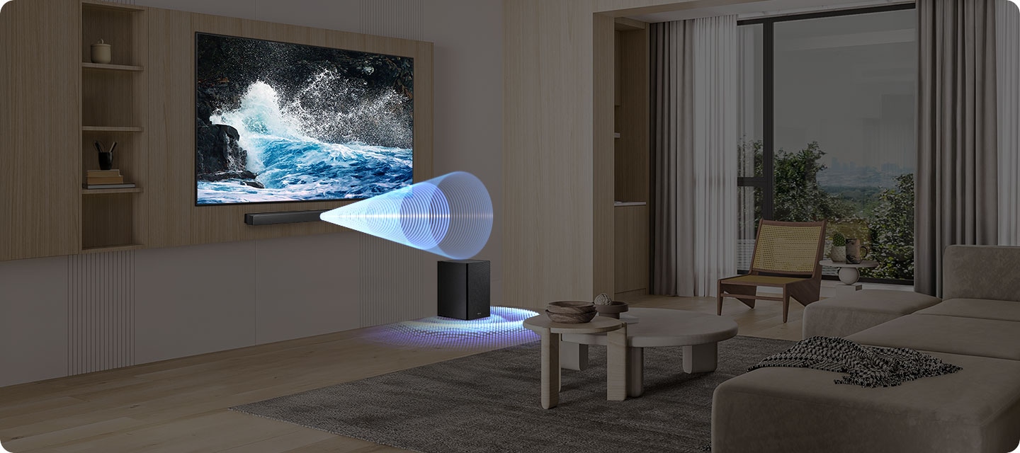 Sonido 2.1 canales: el subwoofer inalámbrico pone los graves