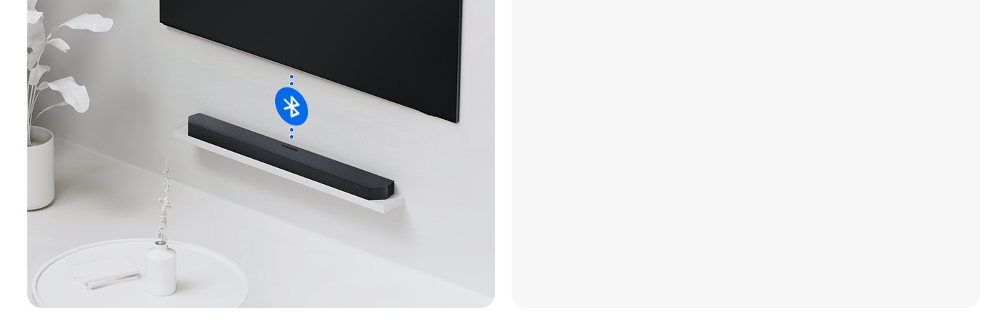 Bluetooth: conectás el TV a la barra sin cables