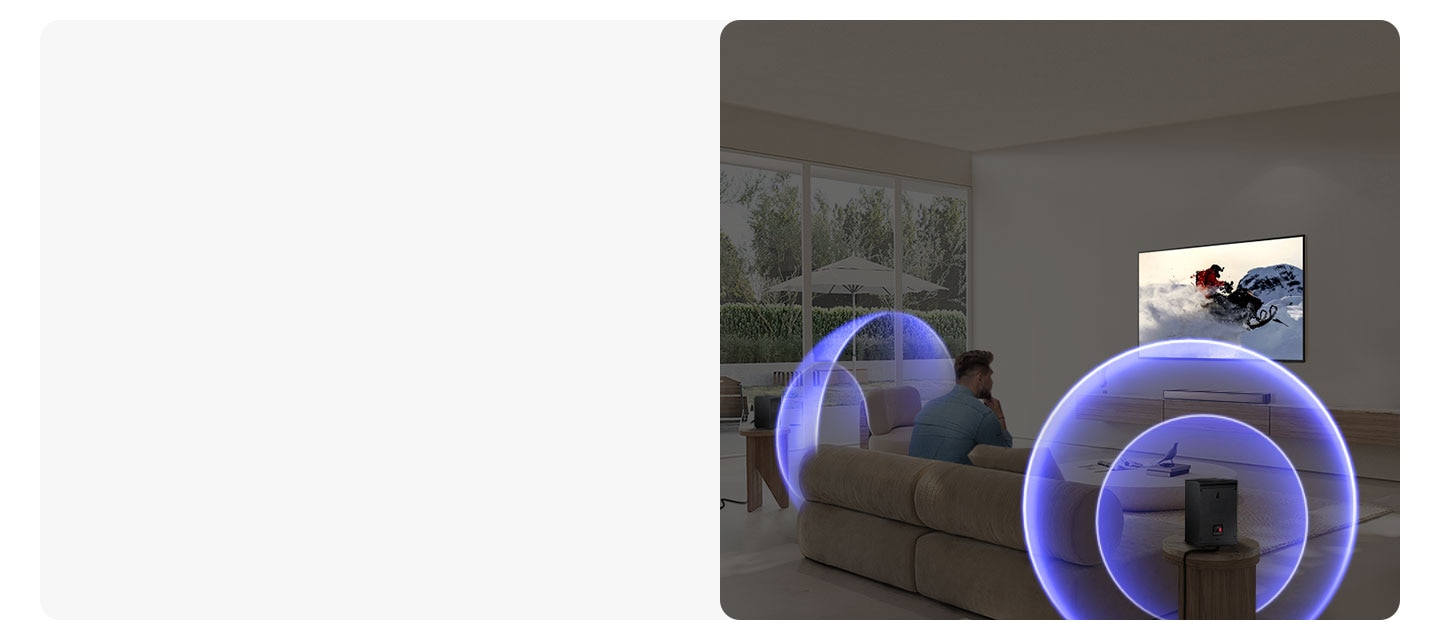 Compatible con sonido envolvente inalámbrico: podés sumar traseros