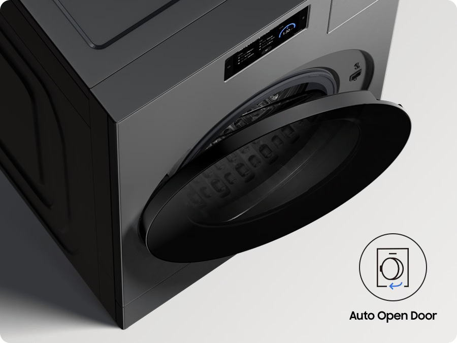 Puerta de apertura automática al finalizar