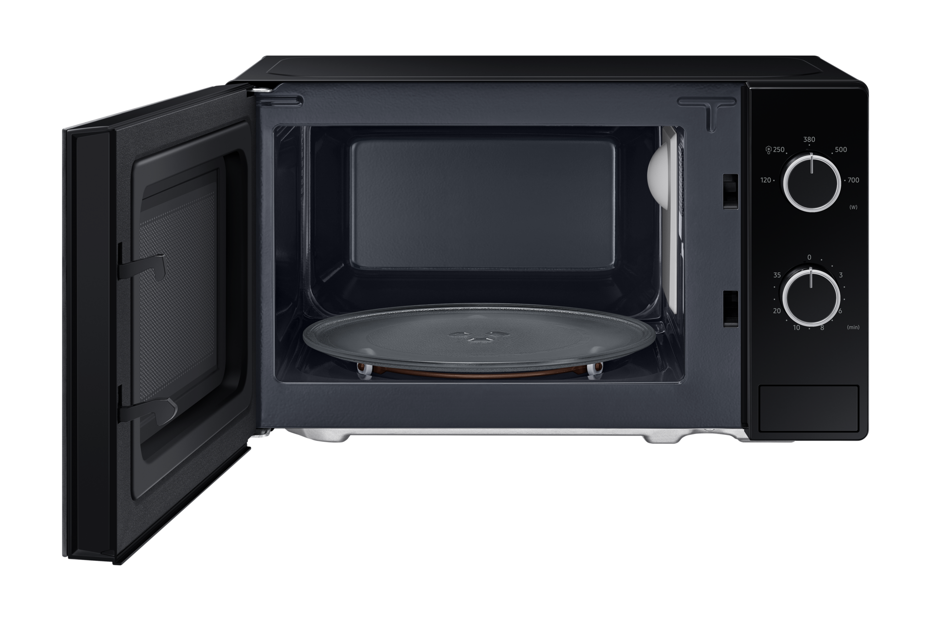 MWO Full Glass Door 20L Front-Open Black 