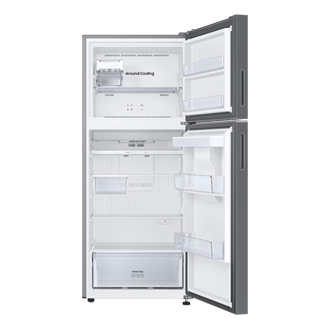 RT6300D Top Mount Freezer Refrigerator with AI Energy Mode Front-Open-Without-Food Silver 