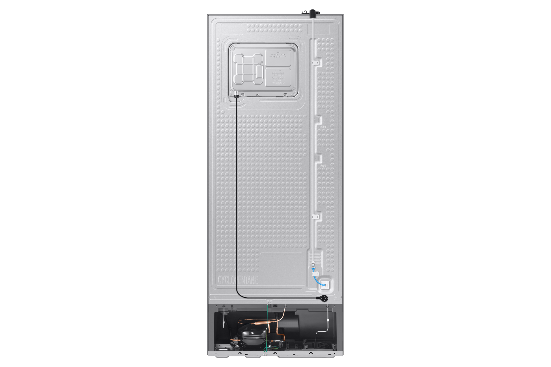 RT6300D Top Mount Freezer Refrigerator with AI Energy Mode Back Black 