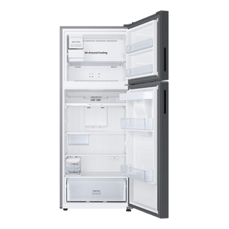 RT6300D Top Mount Freezer Refrigerator with AI Energy Mode Front-Open-Without-Food Black 