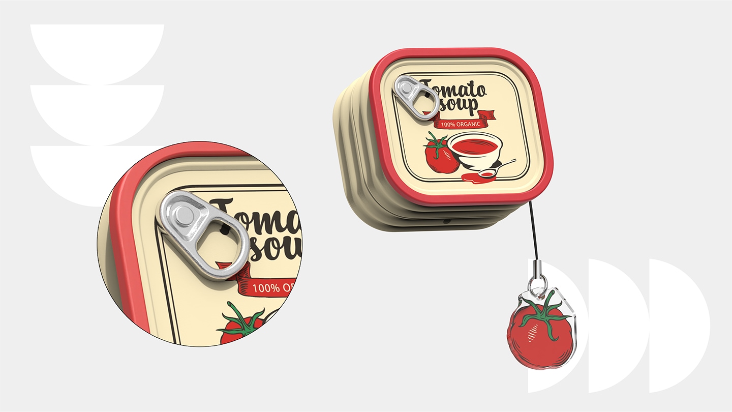 Diseño realista, con chapita