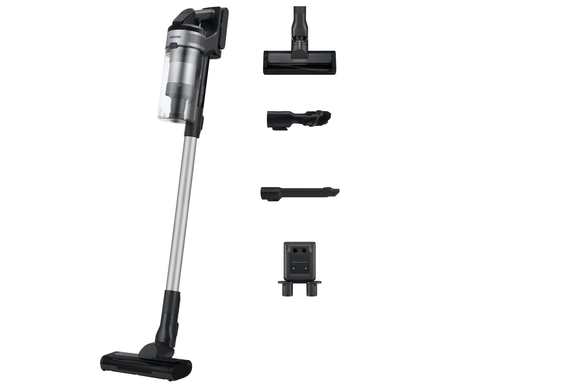 Jet65 Stick VC with More Advanced Cleaning Performance and Digital Inverter Motor Group Silver 