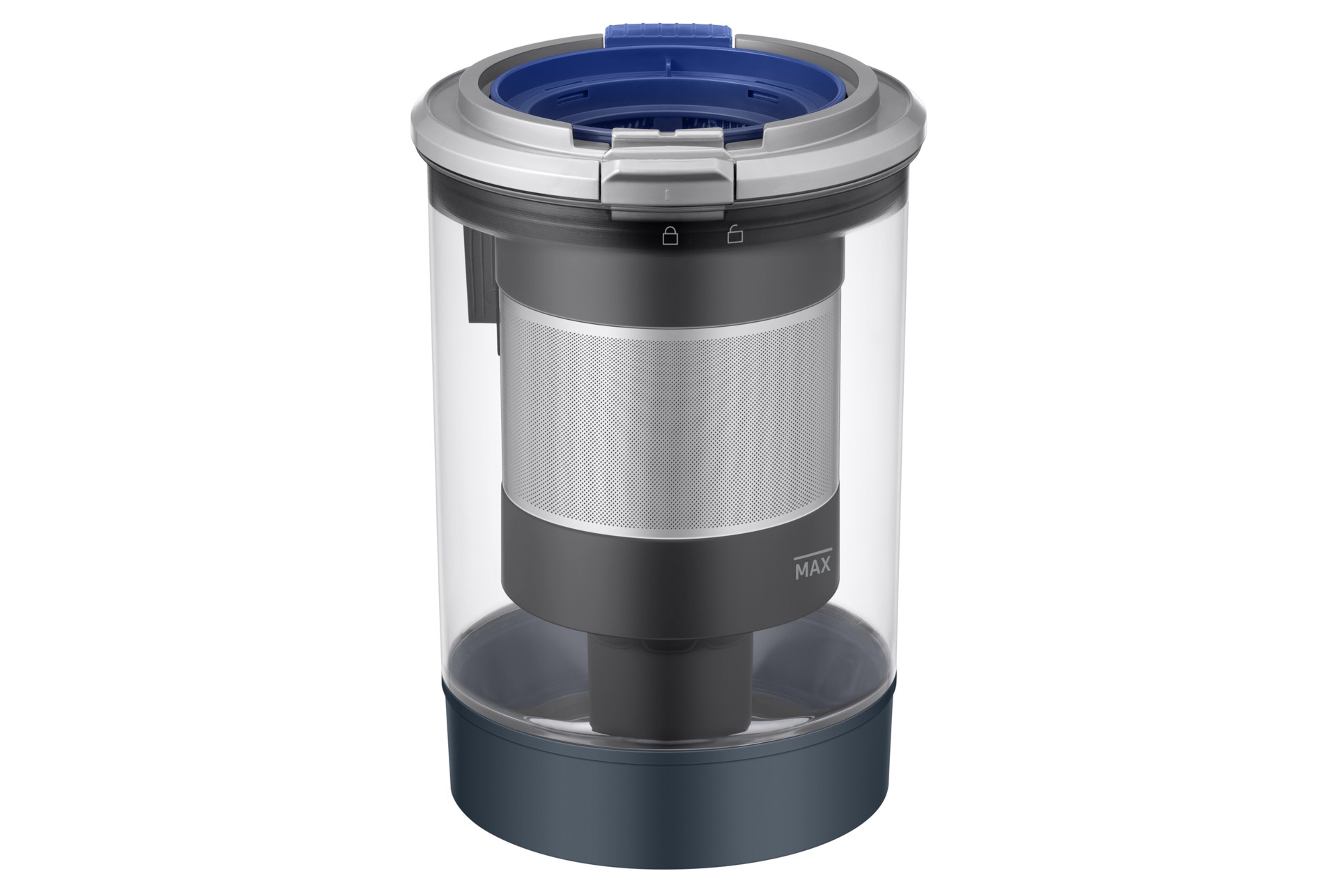 VS9500AL Stick VC with All-in-one Clean Station Dust-Bin-Detail1 Blue 