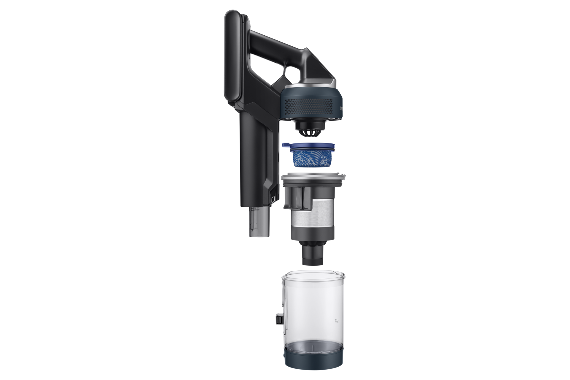 VS9500AL Stick VC with All-in-one Clean Station Handy-Stick-Brush-Detail1 Blue 