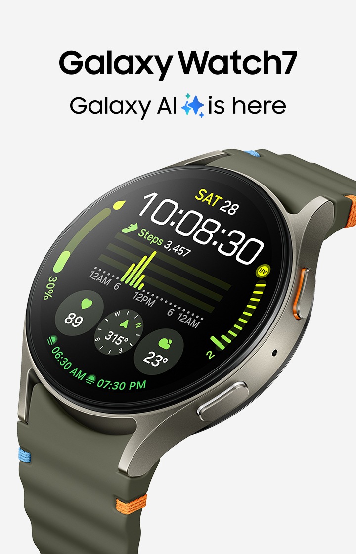 Galaxy Watch7 Bluetooth, 40 мм Зелёный | Samsung Узбекистан