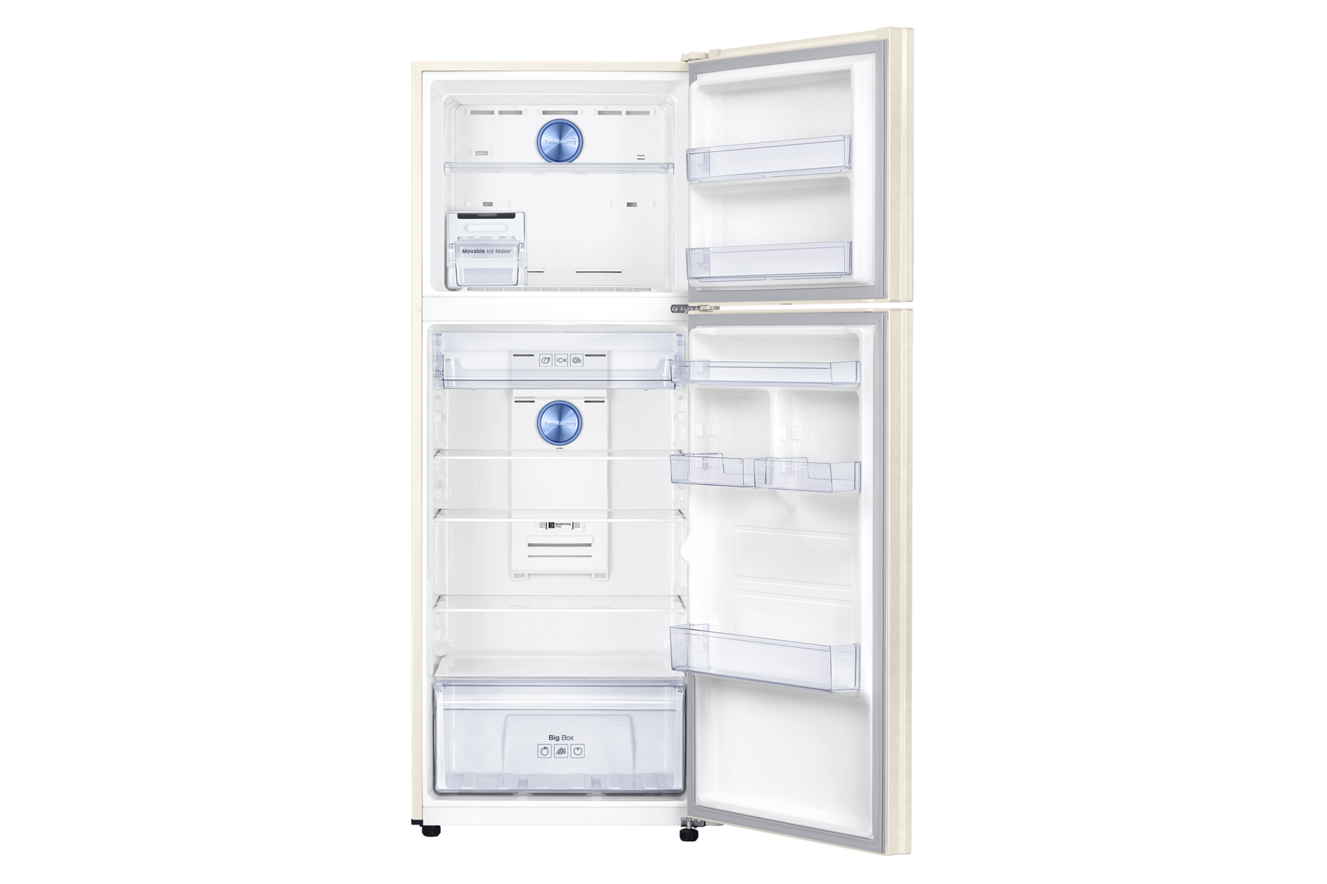 front-open Ivory White