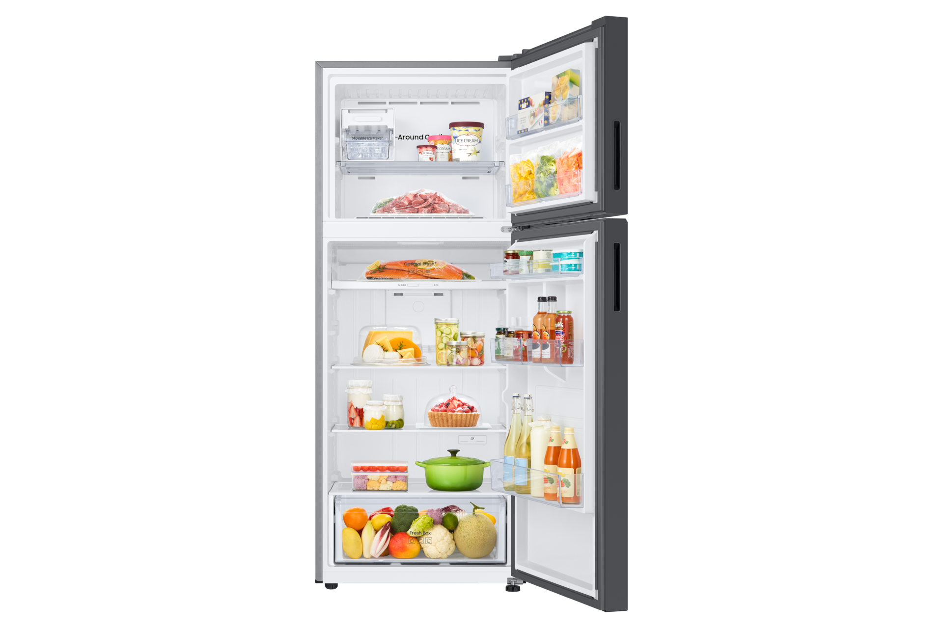 front-open-with-food Clean Black