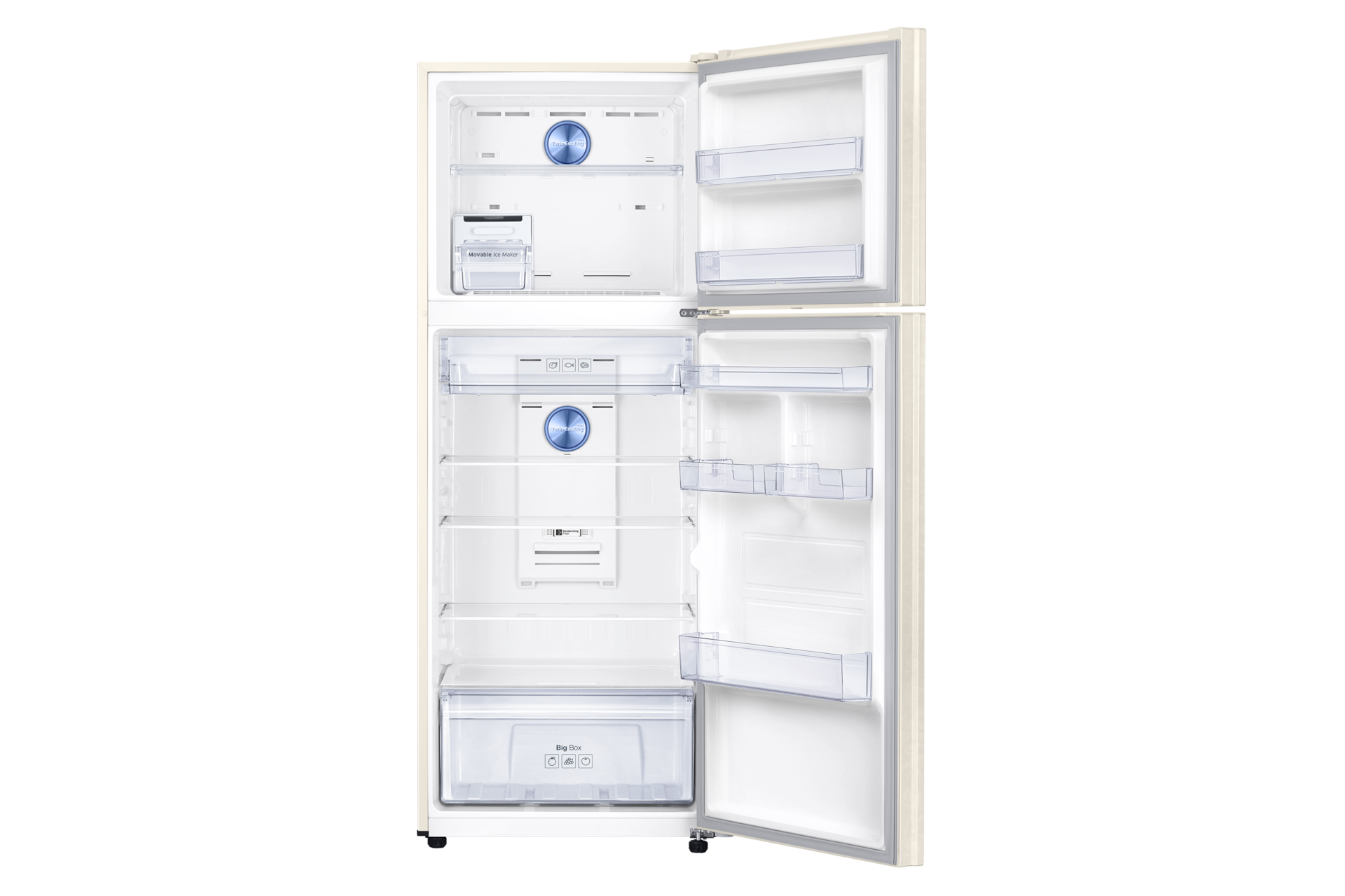 front-open Ivory White