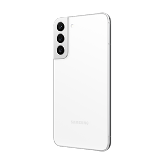 Mặt sau điện thoại Samsung S22+ Phantom White màu Trắng Phantom 256GB nhìn từ góc nghiêng phải 30 độ. Tham khảo giá bán Samsung S22 plus ưu đãi.