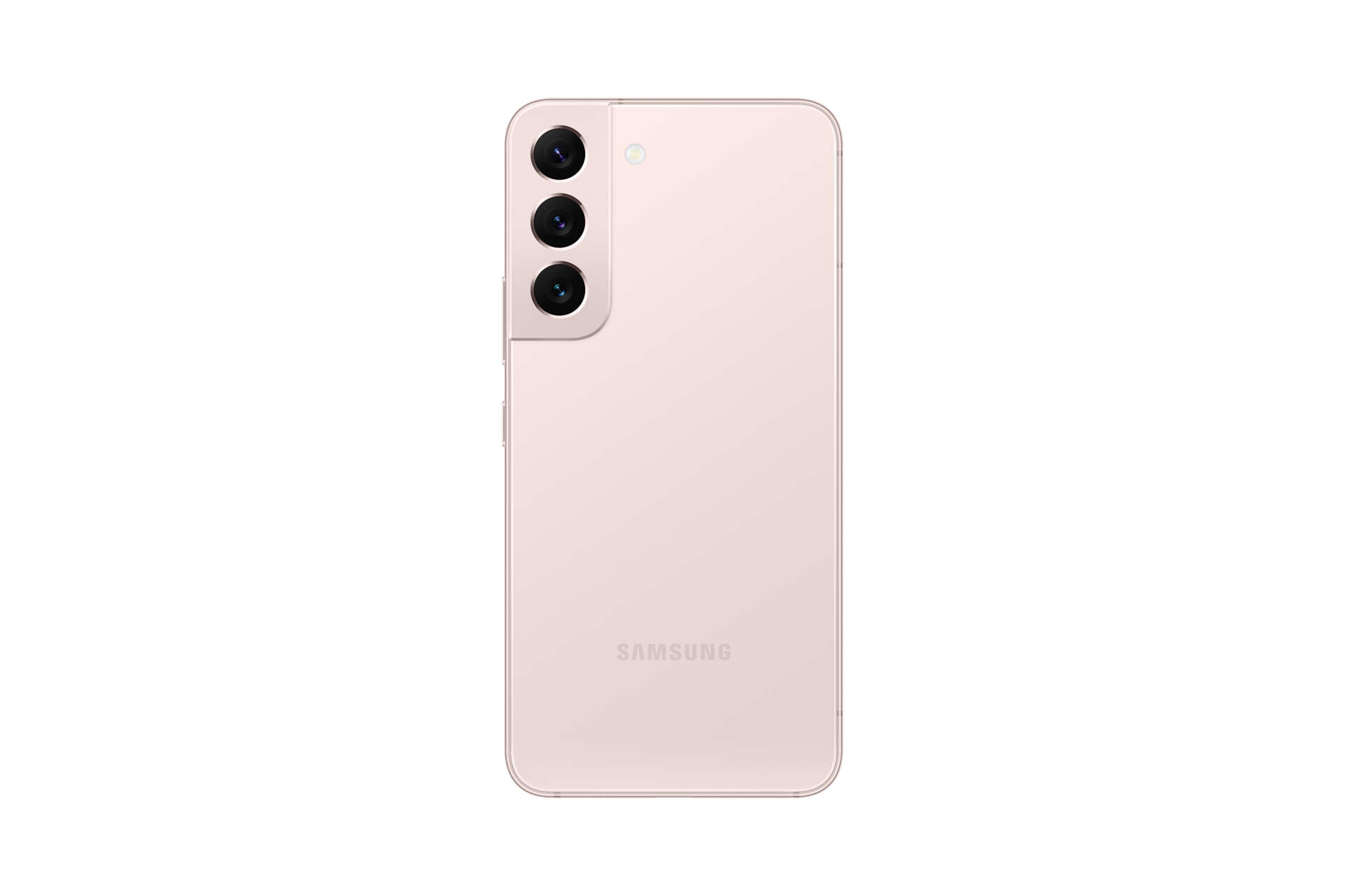 Mặt sau điện thoại Samsung S22 256gb pink gold - màu hồng blossom. Tham khảo giá bán Samsung S22 ưu đãi.