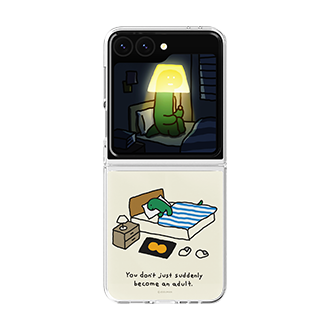 Tấm thẻ Flipsuit UBHC cho điện thoại Galaxy Z Flip 6 màu trắng