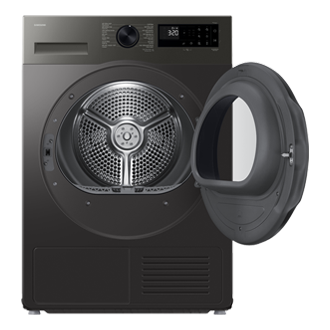 9kg DV5000D Dryer with SpaceMax™ and Hygiene Care Front-Open Refined Inox 