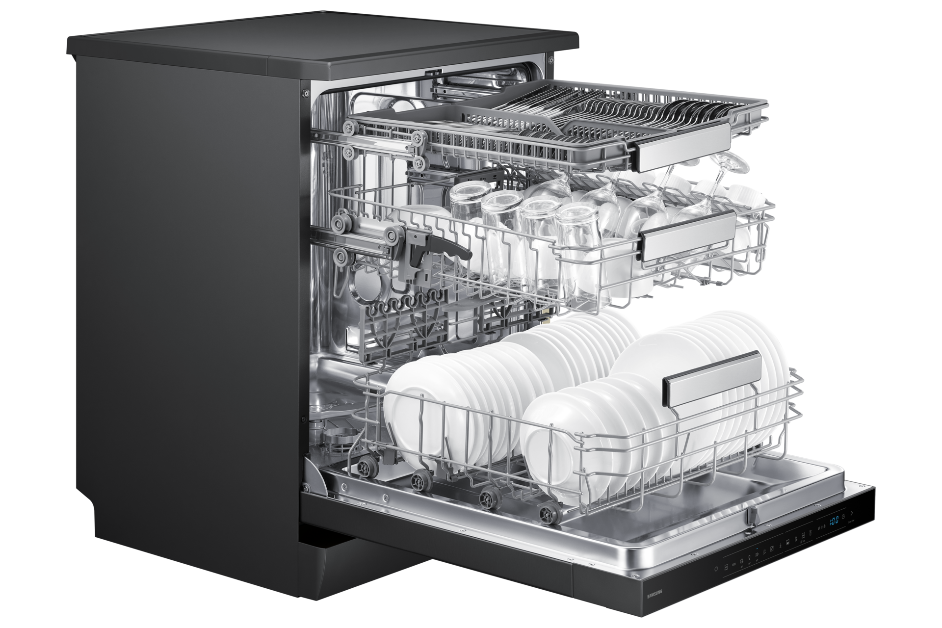 DW70HM/24 FreeStanding Dishwasher Energy Efficiency Class C and Flex Load ⠀ Dynamic1 Black 