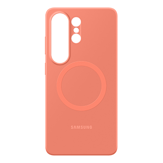 Ốp lưng Silicone Nam châm Magnet Galaxy S26 Ultra Front2 Coralred 