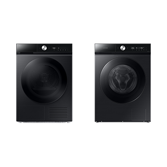 Bespoke AI Máy Giặt Cửa Trước Ngăn Giặt Xả AI 12Kg và Máy Sấy Cửa Trước Cảm Biến AI Dry 10Kg Và Bộ Kết Nối Máy Giặt và Máy Sấy