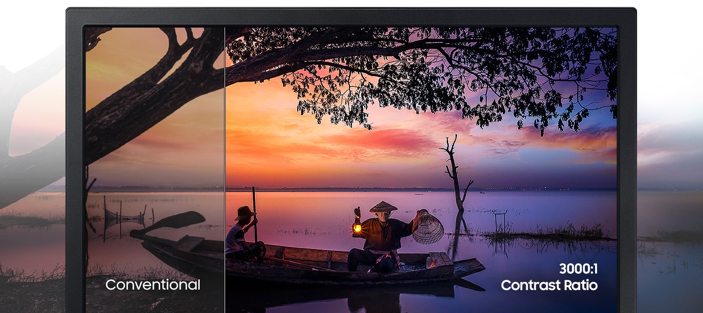 Details, especially in bright and dark scenes, are shown more specifically compared to conventional contrast ratio.