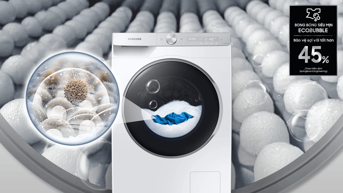 Máy giặt thông minh inventer AI EcoBubble™ 10kg WW10TP44DSH