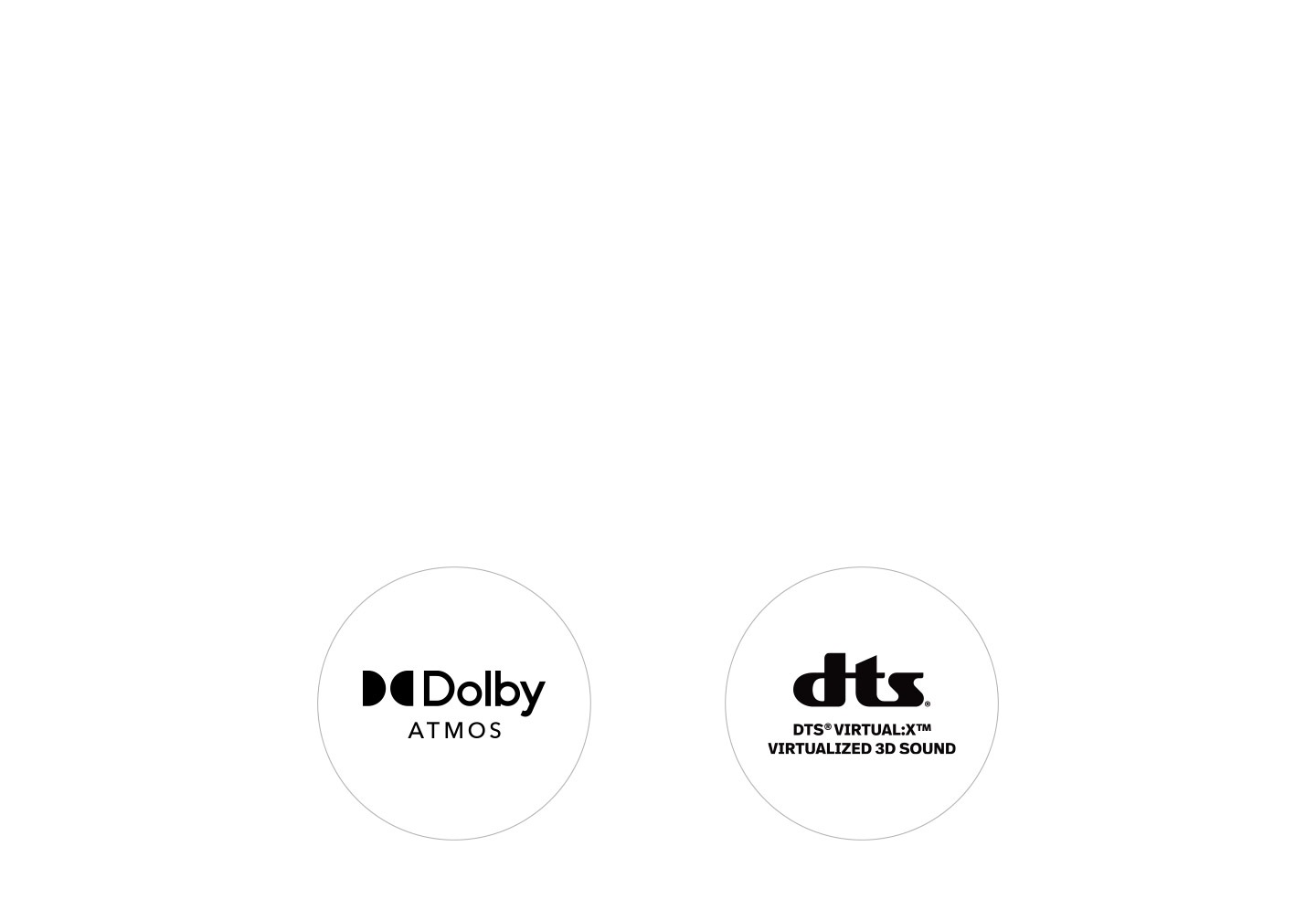 Dolby Atmos icon and Virtual:X icon