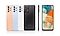 Six devices are displayed to appeal their colors and design. Four reversed ones are in orange, light blue, white and black\ while one is looking at the front and another showing the right side of device.