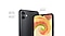 Two Galaxy A04 models, both in Black, show the rear side and front side of the device. On the left, the rear side of the device shows the 50MP F1.8 Main Camera, and 2MP F2.4 Depth Camera. On the right, the front side of the device shows the 5MP F2.2 Front Camera.