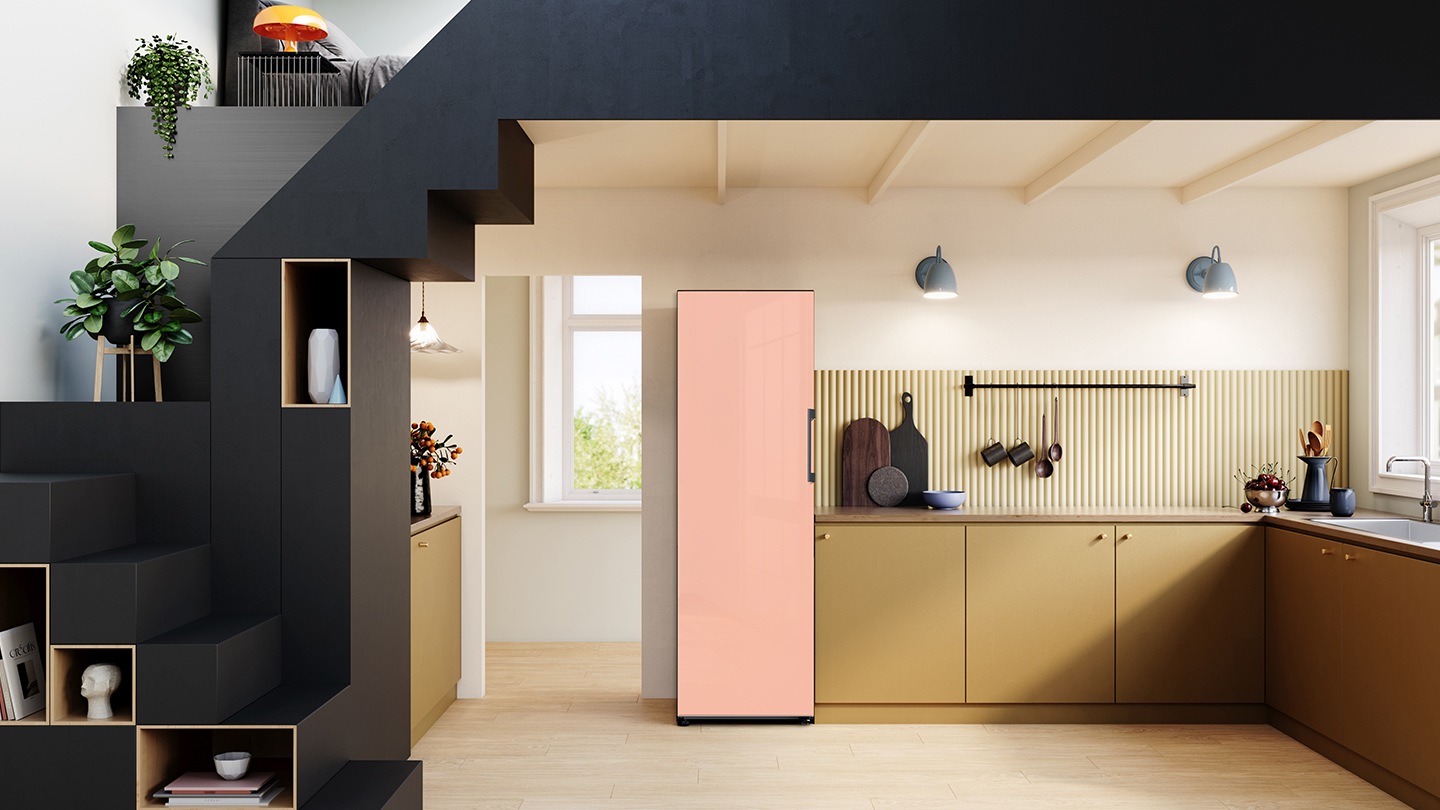 Tủ lạnh Samsung Bespoke 1 cửa màu hồng