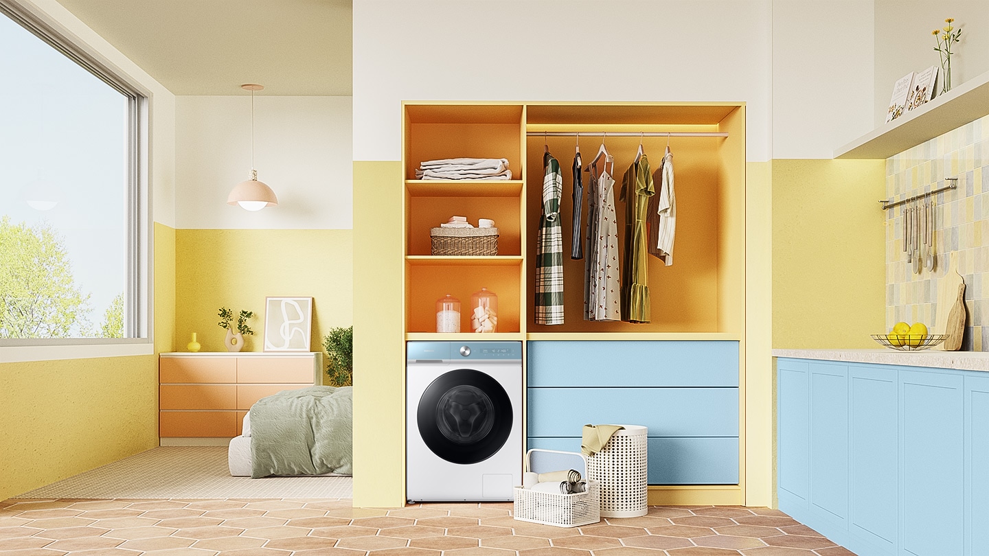 WD9400B is installed in the laundry room.